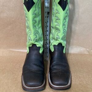 Green Tony Lama boots